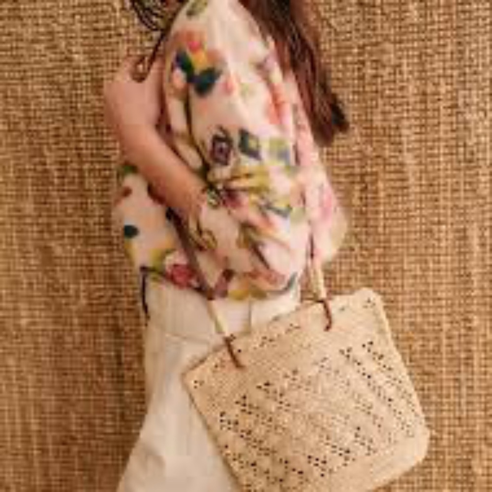 Sezane Ralph Raffia Bag NWT - Picture 8 of 10